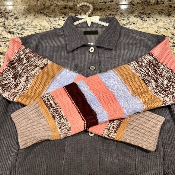 Umgee Sweater Sleeve Jacket - Picture 7 of 9